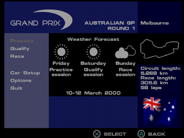 Formula One 2000 screenshot 5 for Playstation